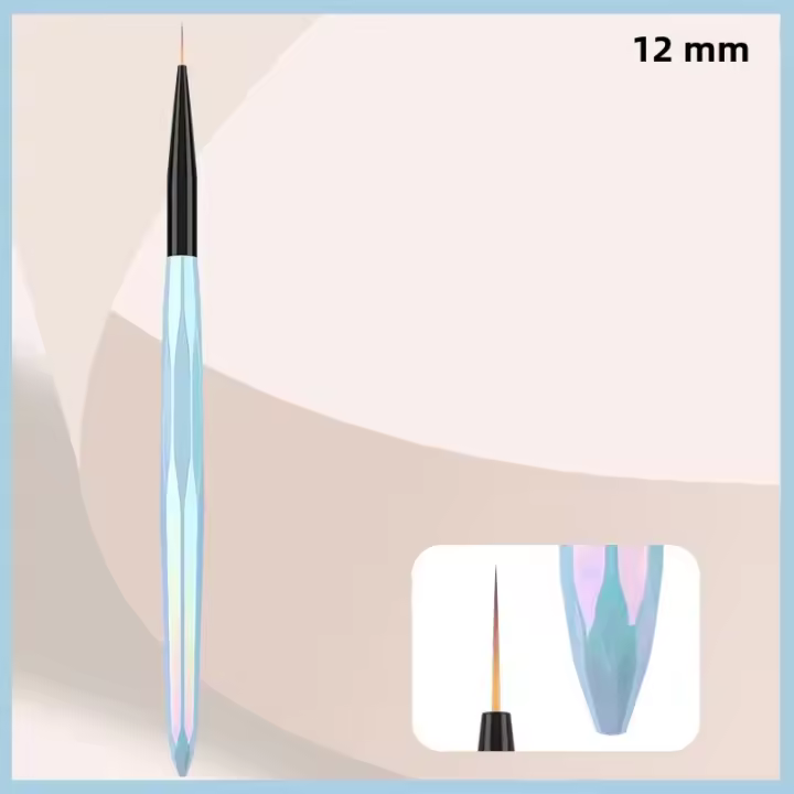Pincel De Uñas Con Mango Aurora Para Dibujar Líneas Rayas Pintura Flor Herramientas De Manicura Art Pen Brush Para Arte De Uñas - 1