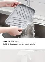 Organizador De Cocina Multifuncional Flexible Con Drenaje Y Antideslizante Soporte Para Jabón Y Esponja Espacioso Y Ecológico - details 1