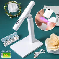 Mini Secador De Uñas Profesional Con Pantalla Y Luz UV LED Recargable Portátil Para Arte De Uñas Lámpara Upright Removible De ABS - details 7