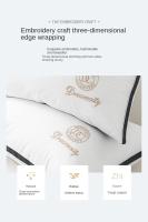 Almohada De Cuello Para Adultos Minimalista Y Elegante De Color Sólido Núcleo De Pluma Velours No Colapsante Para Descanso En El Hogar Cuidado Del Cuello - details 4