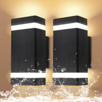 Lámpara De Pared Exterior LED Impermeable IP65 Con 2PCS Bombillas E27 Luz Decorativa Para Jardín 110V 220V Moderna Estilo - details 16