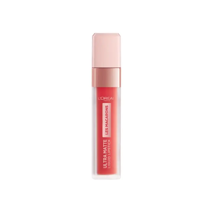 L'Oreal Paris Les Macarons Matte Liquid Lipstick 824 Guava Gush 31G - 1
