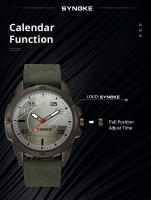 Reloj De Pulsera De Cuarzo Para Hombre SYNOKE Deportivo Y Militar Resistente Al Choque Con Correa De Cuero Moda Casual Relogio Masculino - details 3