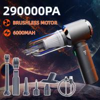 Aspiradora De Coche Potente Portátil Con Motor Brushless Máquina De Limpieza Wireless Para Aparatos Domésticos Y Automóviles - details 0