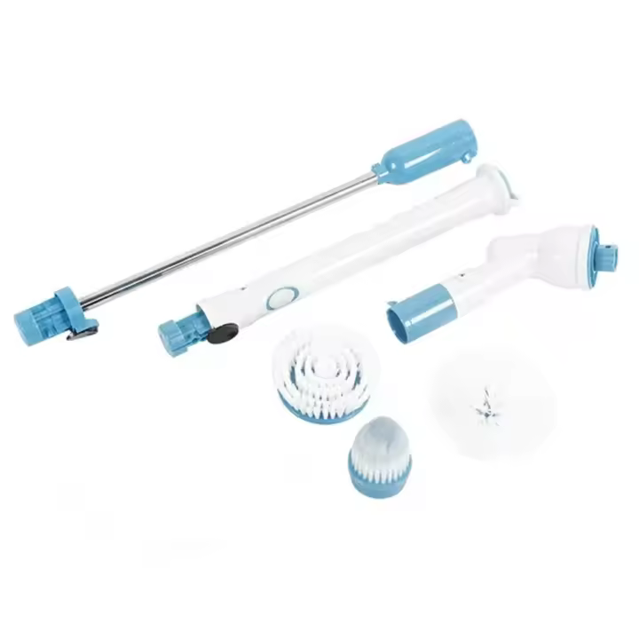 Cepillo De Limpieza Eléctrico Con Varilla Telescopio Cepillo Giratorio Para Cocina Y Baño Herramientas De Limpieza Doméstica - 1