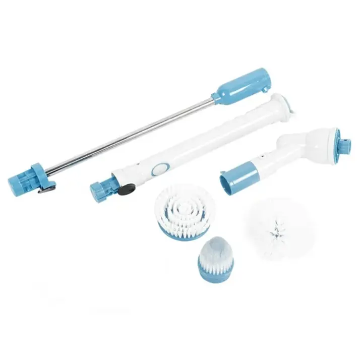Cepillo De Limpieza Eléctrico Con Varilla Telescopio Cepillo Giratorio Para Cocina Y Baño Herramientas De Limpieza Doméstica - 1