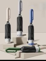 Paraguas Automático Antigolpe Regalo De Viaje Golf Para Hombres Y Mujeres Tamaño Grande Resistente Al Viento Plegable Con Mango De Cierre Material De Nylon 190T - details 5