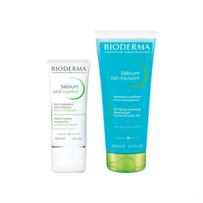 BIODERMA PACK SEBIUM GEL MOUSSANT 200 ML + SEBIUM MAT CONTROL 30 ML - 1