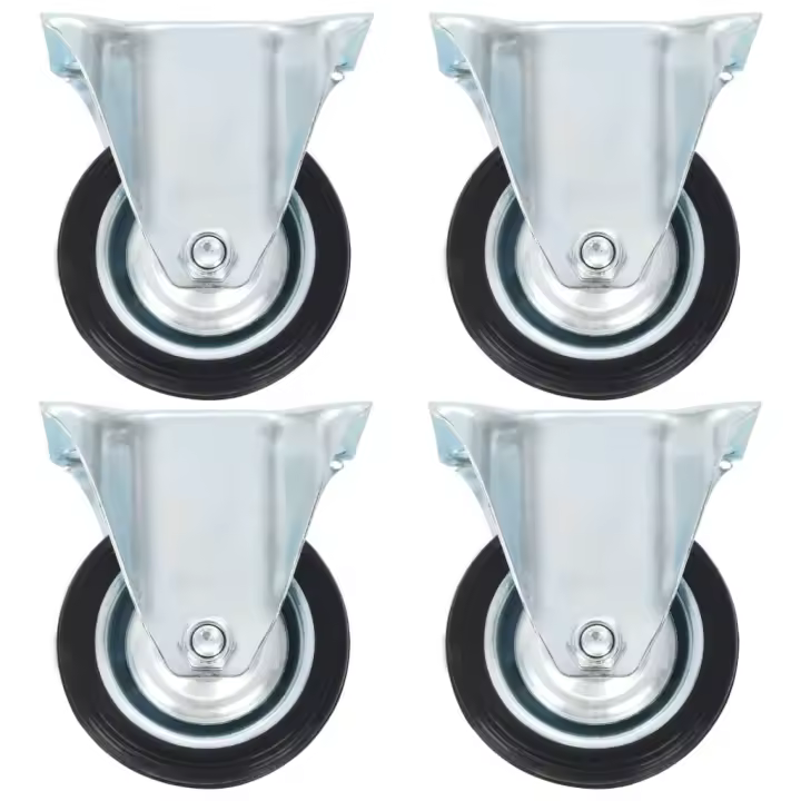 vidaXL Ruedas fijas 8 unidades 75 mm - 1