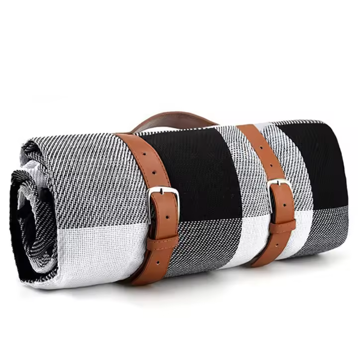 Esterilla de camping 150x200cm-Negro y Blanco - 1