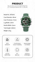 Reloj De Pulsera Deportivo Para Hombre NAVIFORCE Original Multifuncional Cuarzo Correa De Cuero Genuino Resistente Al Agua 3ATM Moda Reloj De Pulsera - details 1
