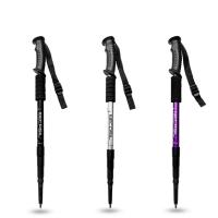 Bastón De Caminar Telescopio De Aluminio Ultraligero Absorbedor De Impacto Para Senderismo Con Punta De Acero Tungsteno Carbono Y Manija De Goma - details 1