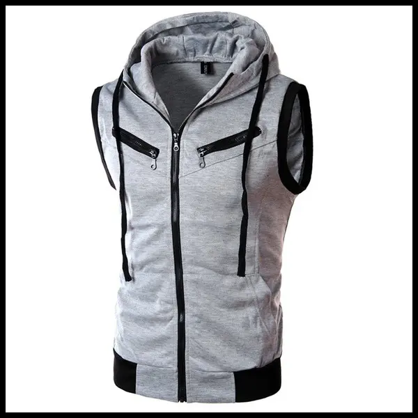 Chaleco De Suéter Primavera Para Hombre Retro Sin Mangas Estilo Casual Knitted Ajustado Ropa Masculina De Patrón Sólido - 1