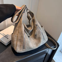 Bolso Bandolera De Lujo Para Mujer Diseñador Oblique Capacidad Grande Retro PU Mate Bolso De Hombro Single Estilo Bohemio - details 12