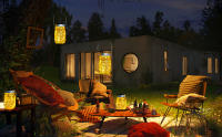30 LED Solar Mason Jar Lights Luz De Hadas Impermeables Para Jardín Y Boda Con Manijas Sin Jarra Incluida Fuente De Luz Solar Contemporánea - details 4