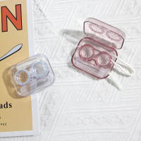 Nueva Estilo Caja De Lentes De Contácto Rosa Con Pinzas Y Set De Succión Plástico Portátil Para Mujer Viaje Moda 2022 - details 2