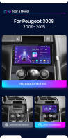 Junsun AI Voice Car Radio Stereo For Peugeot 3008 2009 2010 2011 2012 2013 2014 2015 Car Auto Radio Built-In Wireless Carplay For Apple & Android Auto Automotive Multimedia Touch Screen 360 camera Car Intelligent Systems With GPS Navigation - details 2