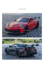 Coche De Simulación 911 GT3 En Escala 1/32 Con Sonido Y Luz Coche Deportivo De Metal Diecast Regalo Para Niños Colección Modelo De Automóvil - details 6