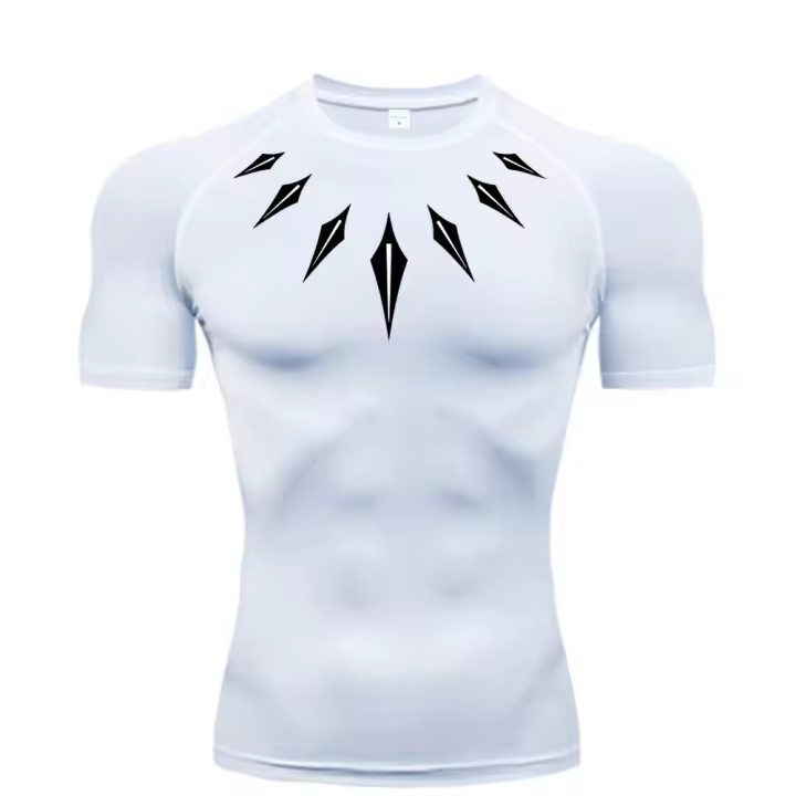 Camiseta De Compresión Para Hombre Anime Fitness Running En Gimnasio T-Shirt Deportiva Secado Rápido Top Para Verano - 1