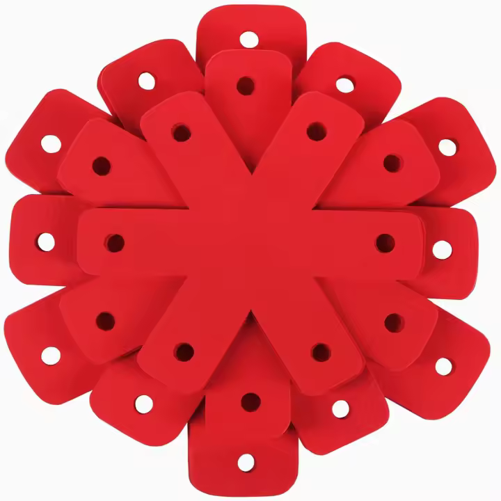3pcs Protegedores De Sartén Y Olla Rojos Con 5 Tamaños Diferentes Y Mayor Espesor Espuma De Protección Para Ponerse Encima De Ollas Y Sartenes Para Pilear Y pro - 1