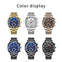 Reloj De Pulsera De Lujo Para Hombre Acero Inoxidable Calendario Luminoso Manos Cuarzo Estilo Casual Reloj Masculino - details 2
