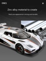 Coche De Colección De Aleación Con Sonido Luz Y Función De Retroalimentación Para Niños CCA Diecast Metal 1:24 Regalo Para Chicos - details 4