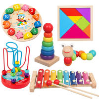 Juguete Montessori De Madera Con Xilofón Campana Cuentas Batería Y Columna Instrumentos Musicales Para La Educación Temprana De La Infancia - details 7