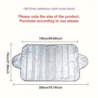 Protector De Ventanas Del Coche Para Verano Cortina De Sol Para Parabrisas Anticongelante Y Anti Nieve Plegable Protección UV 2024 - details 4