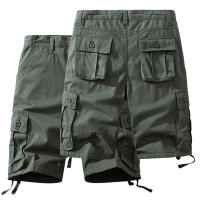 Shorts De Algodón Para Hombre Estilo Casual Deportivo Táctico Bermuda De Rodilla Longitud Media Streetwear - details 1
