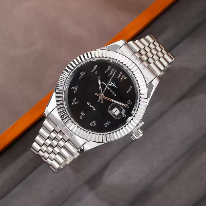 Reloj De Pulsera De Lujo Para Hombre Estilo Casual Y Deportivo Calendario Integrado Acero Inoxidable Movimiento Cuarzo Clásico Y Negocios - 1