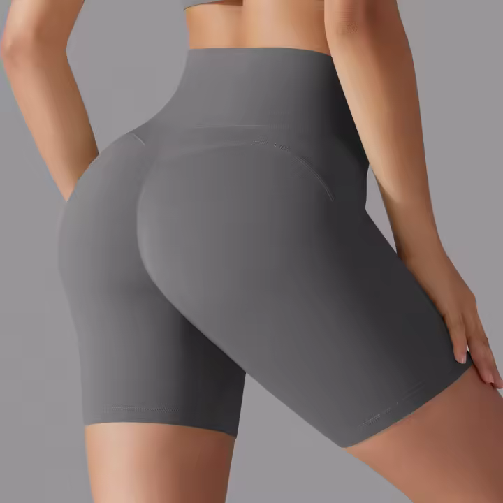 Shorts De Yoga Para Mujer Control Abdominal Levantamiento Glúteo Secado Rápido Alta Cintura Deporte Fitness Gimnasio Ciclismo - 1