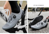 Zapatillas De Ciclismo LiXingMing Para Hombre Azul Zapatillas De Bicicleta De Montaña Transpirables Y Cerradura Self-Locking Talla True Fit Nylon Suela EVA Lining LYCRA Disponibles En Varios Tamaños - details 8