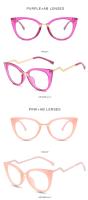 Gafas De Ojos De Gato Oversized Para Mujer KAMMPT Montura Vintage Redonda De Moda 2023 Ópticas Sin Receta Accesorios De Óptica - details 7