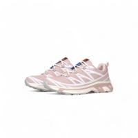 HLuna Zapatillas de mujer estilo running con rayas zig-zag en color beige café y rosa  jf3227 malla transpirable - details 2
