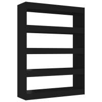 vidaXL Estantería/divisor de espacios 100x30x135 cm Blanco, Negro, Roble Sonoma Mueble Almacenaje Estantería para Oficina, Estudio, Dormitorio Estantería/Librería/ mueble de Almacenamiento - details 3