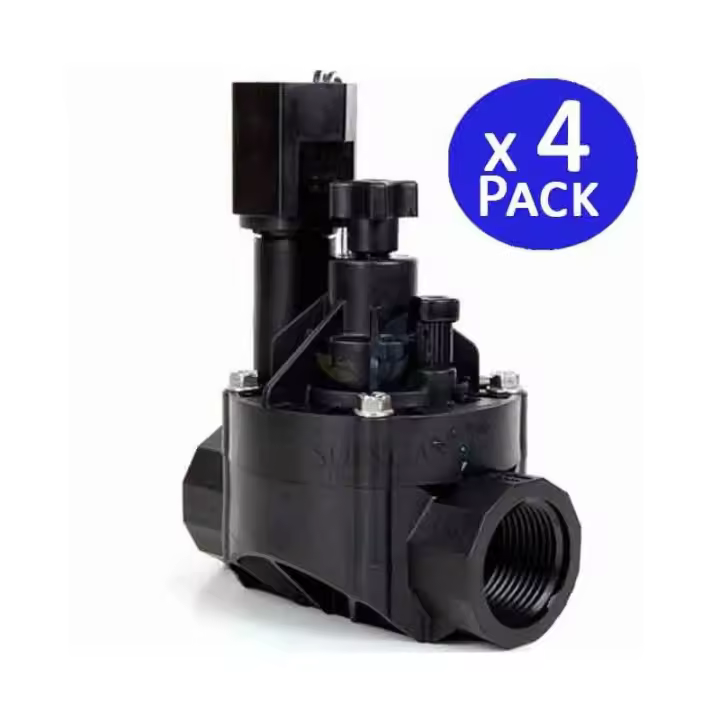 RAIN BIRD Pack 4 Electroválvula de riego 1'' 24V 100HVF Rain Bird | Con regulador de caudal incluido - 1