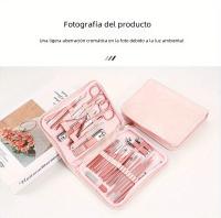 Nuevo Kit De Manicura 30 En 1 Cortauñas Rojo Para Mujer Set De Herramientas De Pedicura Y Uñas Incluye Cortauñas De Carbono - details 5