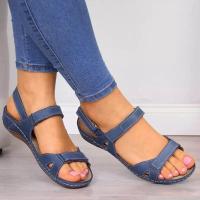 SP Sandalias casuales de Verano Nuevo de gran tamaño para Mujer, Zapatos de Punta Abierta with Cabeza para Mujer. - details 8