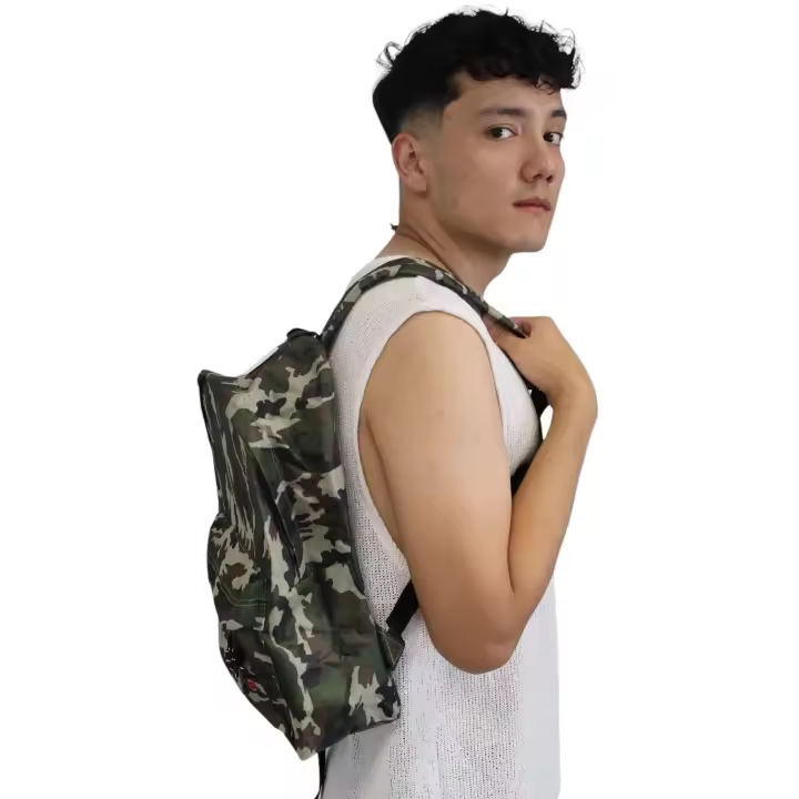 Everlyx - Mochila camuflaje verde oscuro - Modelo Militar Shill - 25 x 30 cm - 1