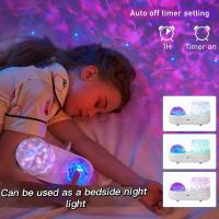 Proyector De Estrellas Galácticas Luz Nocturna Recargable Por USB Con Océano Colorido Para Niños Regalo De Navidad - details 4