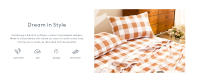 Sheet set with a cute aesthetic pretty printed pattern