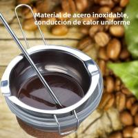 1PC Horno De Fundido De Chocolate Y Mantequilla De Acero Inoxidable Con Cuchara Y Mango Largo Herramienta De Cocina Para Harina Y Mantequilla - details 4