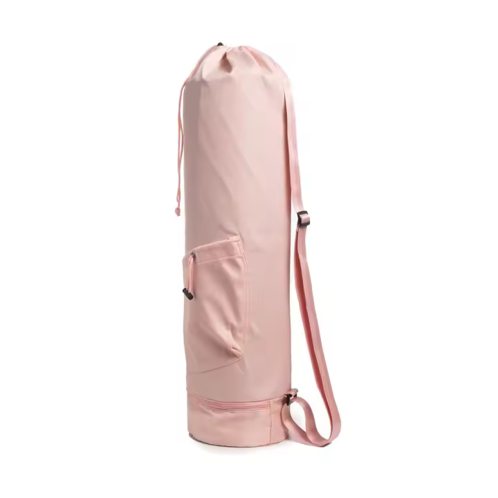 Bolsa para esterilla de yoga con bolsillo para botella de agua y bolsa impermeable en la parte inferior. Correa para esterilla de yoga deportiva. Bolsa de almacenamiento multifuncional. - 1