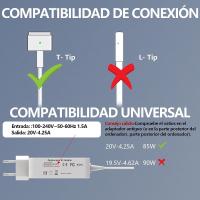 Cargador 85W T-Tip Compatible con Mac Book Pro 13 15, Adaptador de Corriente para Mac Book Air(Fin 2012, 2013,2014, principios de 2015)（A1436/ A1466/ A1465） - details 0