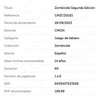 Zombicide Segunda Edición Juego de mesa en castellano CMON - details 0