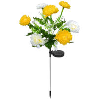 Luces De Flor De Loto Con 7 Cabezas Solar Para Exterior Impermeables Para Jardín Patio Decoración De Fiesta Navidad Modernas ABS Solar - details 7