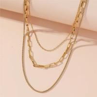 Collar Multicapa De Acero Inoxidable L316 ANENJERY Para Mujer Estilo Vintage INS Cadena De Suéter Joyería De Moda - details 4