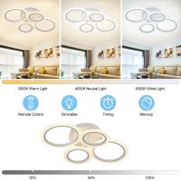Lámpara De Techo Moderna Y Modesta IRALAN Para Sala Cocina Y Living Con Control Remoto Tres Colores Ajustables Y Luz LED - details 5