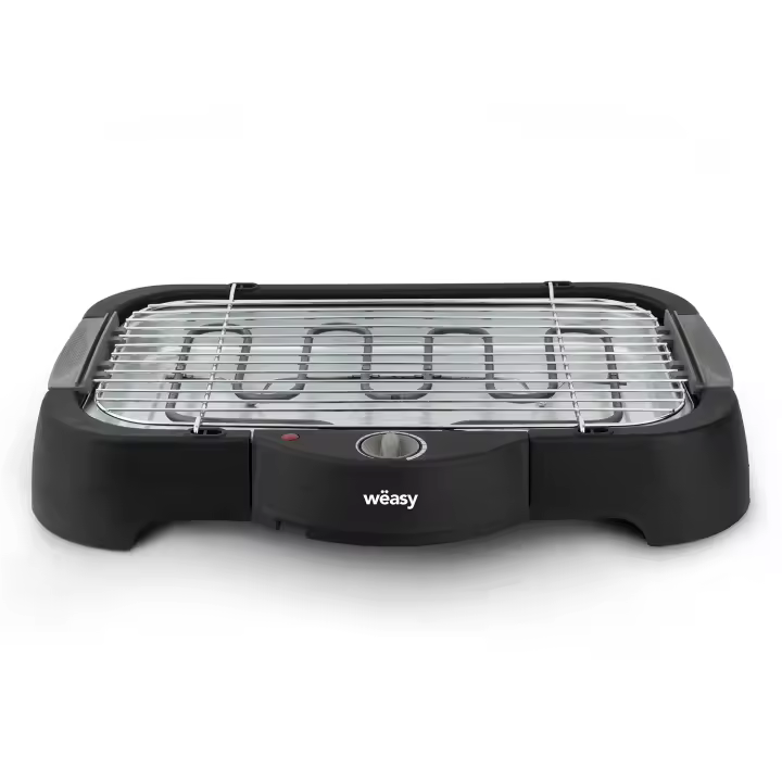barbacoa electrica weasy  gbe40 temperatura regulable, facil limpieza, 41,5x24cm - 1