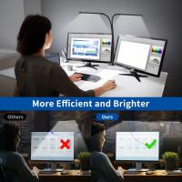 Lámpara De Escritorio Dual Con Timer De 3-6-12 Horas Función De Cuidado De Los Ojos 3 Modos De Iluminación 5 Niveles De Brillo Control Remoto LED Moderna - details 3